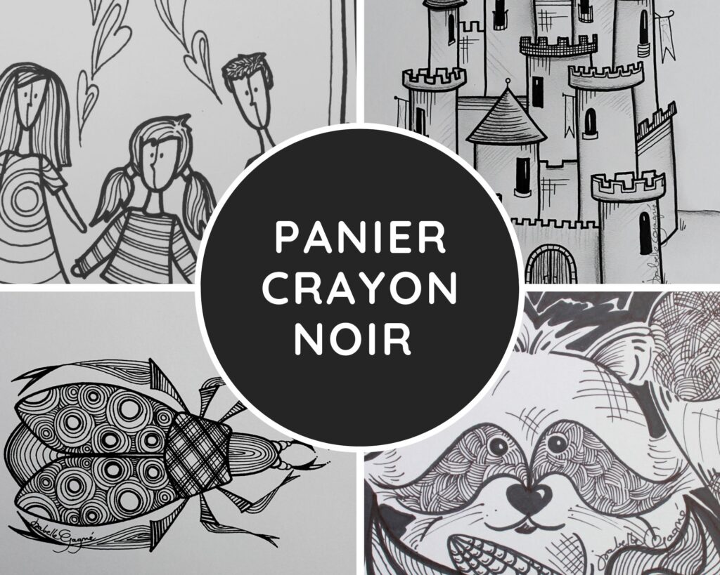 Panier crayon noir
